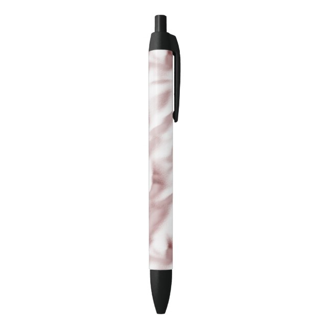 Stylo Noir Fête d'anniversaire glamour rose tendre (Bas (Vertical))
