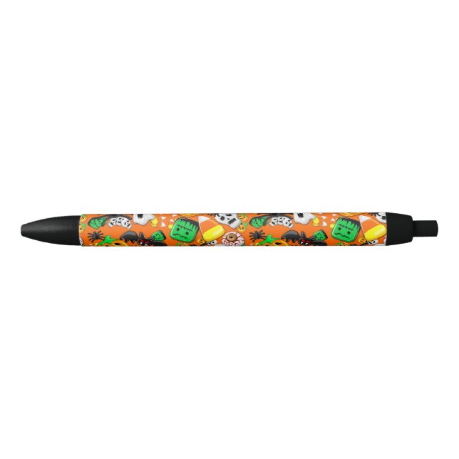 Stylo Noir Fête des Candies Éffrayantes d'Halloween (Devant)