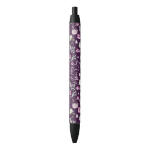 Stylo Noir Fête des mères florales