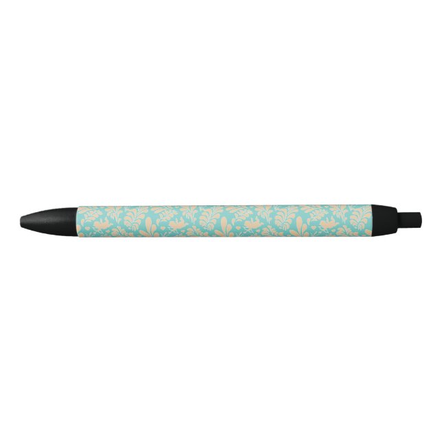 Stylo Noir Feuilles tropicaux (Devant)