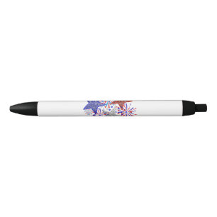 Stylo Noir Fille 4 juillet Femmes Rouge Blanc Bleu Étoile Amé