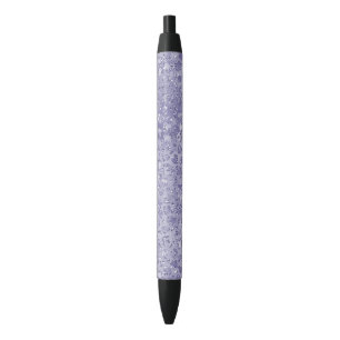 Stylo Noir Fille Parties scintillant violet Empreinte de léop