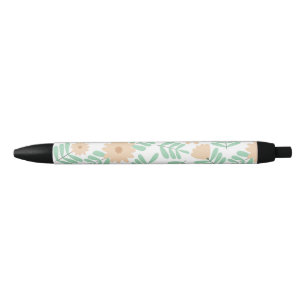 Stylo Noir Fleur minimale