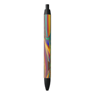 Stylo Noir Fleurs Magiques de Printemps Eté Automne