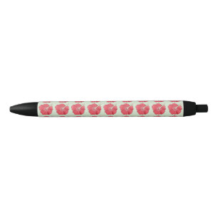 Stylo Noir Floraison de hibiscus