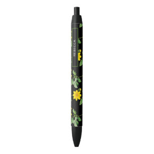 Stylo Noir Floral