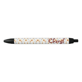 Stylo Noir Floral Retour à l'école