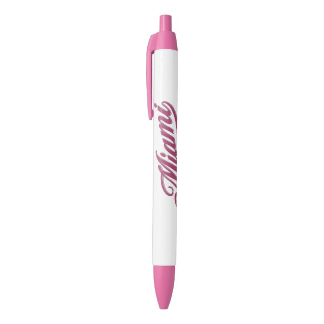 Stylo Noir Floride de Miami   (Haut (Vertical))