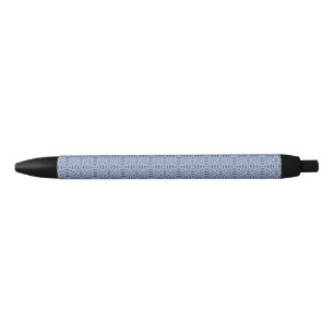 Stylo Noir formes circulaires motif transparent