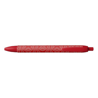 Stylo Noir Fractage rouge Carré
