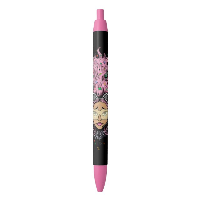 Stylo Noir Gamer fille (devant Vertical)