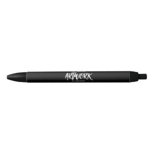 Stylo Noir Garde d'artiste noir blanc personnalisé