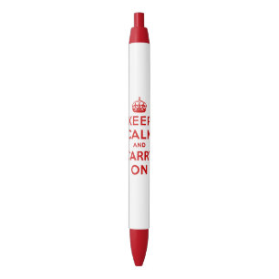 Stylo Noir gardez le calme et continuez