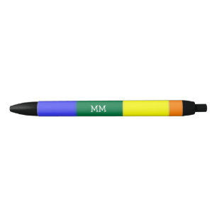 Stylo Noir Gay pride Rainbow Lgbt Personnalisé