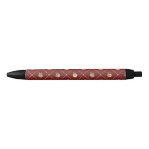Stylo Noir Graphique de fruits Apple moderne