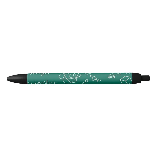 Stylo Noir Griffonnages de chimie (Devant)