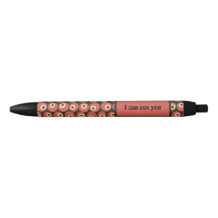 Stylo Noir Grille de rétine surréaliste Halloween Rétro