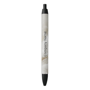 Stylo Noir Gris et Marbre blanc