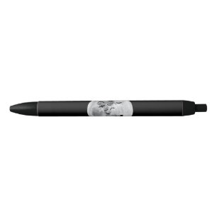 Stylo Noir Halloween Pleine lune Cimetière Bats Éffrayants