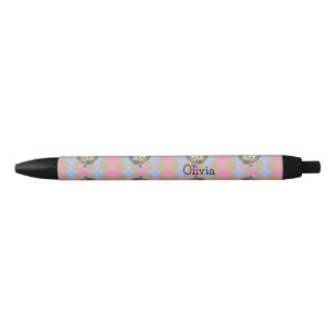 Stylo Noir Hérisson Plaid