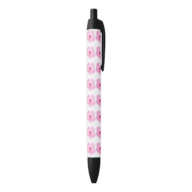 Stylo Noir Hibiscus rose Fleur tropicale (Bas (Vertical))