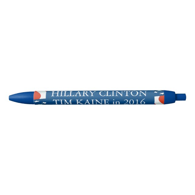Stylo Noir Hillary Clinton Tim Kaine en 2016 (Devant)