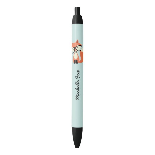 Stylo Noir Hipster Red Fox (devant Vertical)