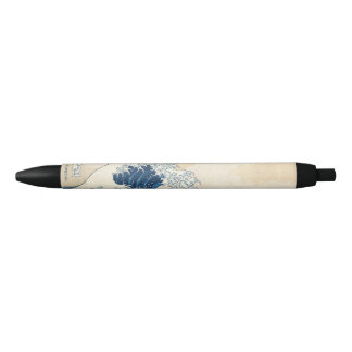 Stylo Noir Hokusai la grande vague outre de Kanagawa