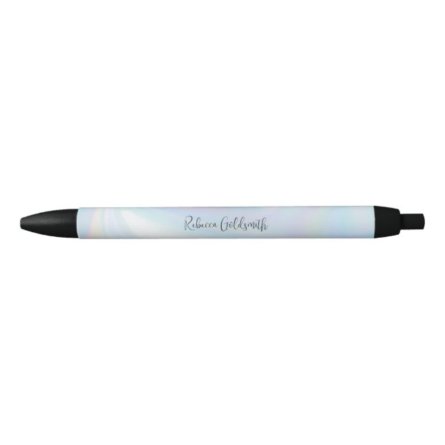 Stylo Noir Hologramme du gestionnaire d'entreprise (Devant)