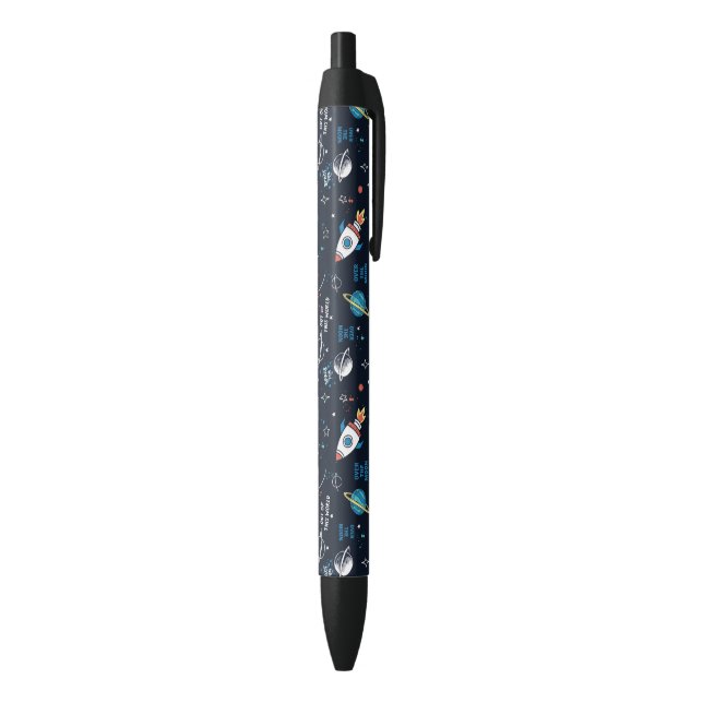 Stylo Noir Hors de ce Motif spatial mondial (Bas (Vertical))