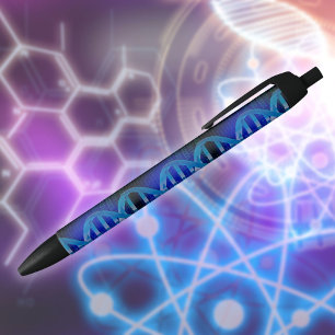 Stylo Noir ID ADN Science Médicale Bleue