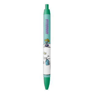 Stylo Noir Illustration de dessin animé drôle de réfrigérateu