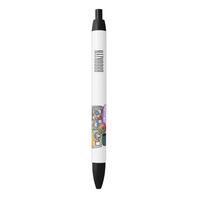 Stylo Noir Illustration de dessin de bonbon (devant Vertical)