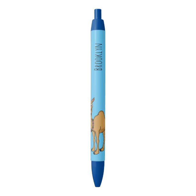 Stylo Noir Illustration de dromadaire (devant Vertical)