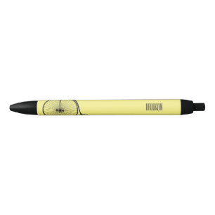 Stylo Noir Illustration de la bande dessinée de vélo à grande