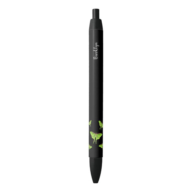Stylo Noir Illustration de Luna Moth (devant Vertical)