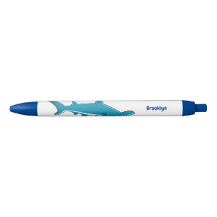 Stylo Noir Illustration de requin marteau