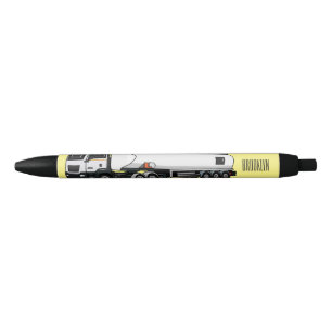 Stylo Noir Illustration du transport de carburant par camion-