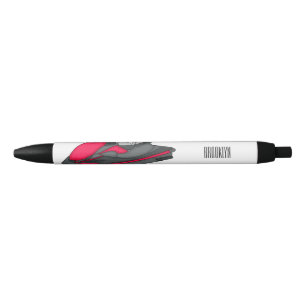 Stylo Noir Illustration Jet ski