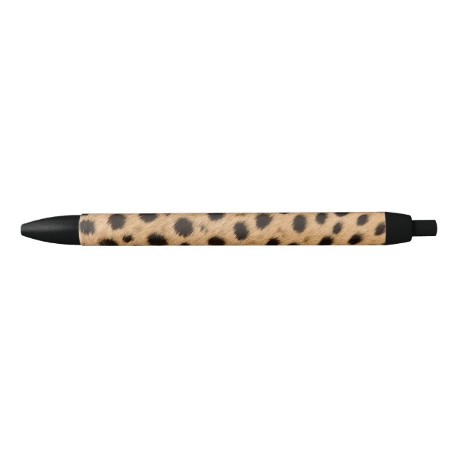 Stylo Noir Impression Cheetah (Devant)