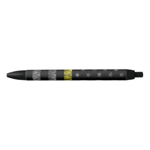 Stylo Noir Indicateur de ligne jaune mince du distributeur