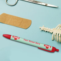 Infirmière Caduceus Scrubs Green avec nom