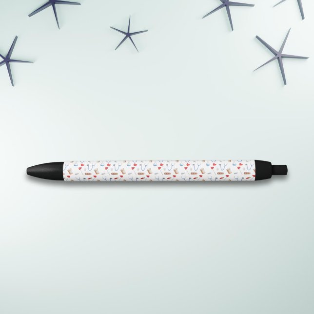 Stylo Noir Infirmière Médecin Équipement Médical (Créateur téléchargé)
