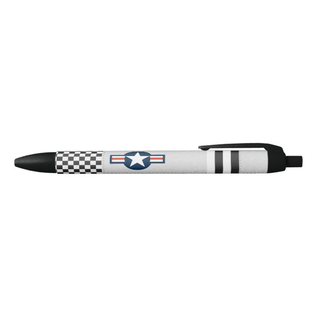 Stylo Noir Insigne De Nez Et D'Aéronef Militaire (Haut)