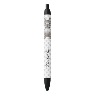 Stylo Noir Isabella Bouledogue Français / Frenchie Chien Mign