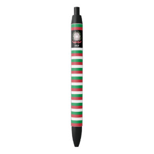 Stylo Noir Italie Drapeau mignon Patriotique