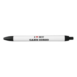 Stylo Noir J'Coeur mon Corso de canne