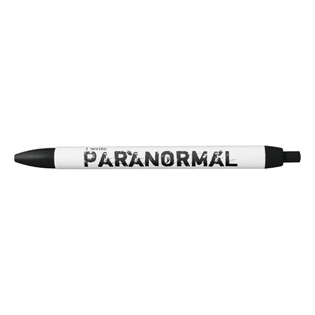 Stylo Noir J'écris paranormal, fantômes (Devant)