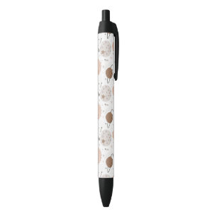 Stylo Noir Joli Motif Doodle Planet