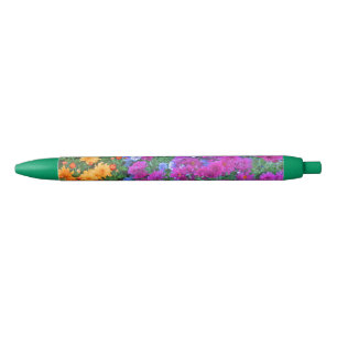 STYLO NOIR JOLIE COULEUR FLORALE/ROSE, BLEU, MARIAGE ET VERT